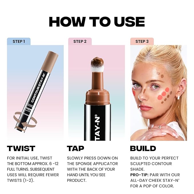 Sacheu Liquid Contour STAY-N Cream Contour, Longwear, Giving Drama