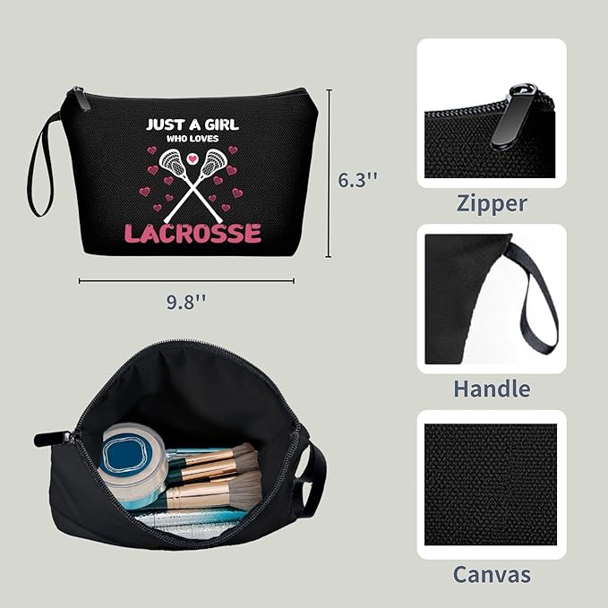 ARIOSEY lacrosse gifts for girls, Small Makeup Cosmetic bag