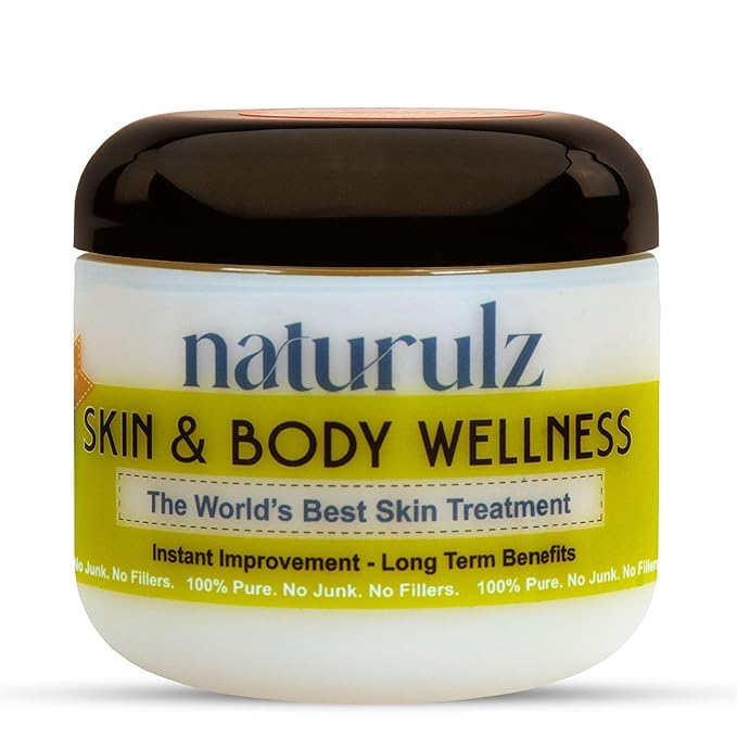 Naturulz Skin & Body Wellness 4oz – Fast-Absorbing Everyday Moisturizer with Nourishing Coconut oil. Antioxidant-rich Skin Barrier Formula With Vitamin E, Vitamin A (retinoids) and Green Tea.
