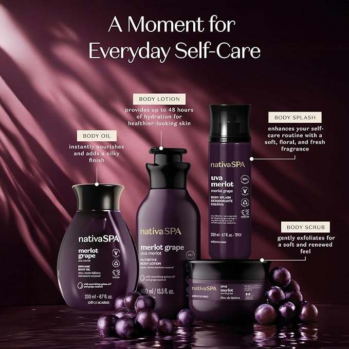 Nativa SPA Merlot Grape Hydrating Body Lotion, 13.5 oz