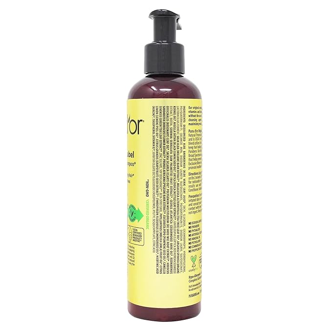 PURA D'OR Original Gold Label Anti-Thinning Biotin Shampoo Natural Earthy Scent, CLINICALLY TESTED Effective Results, Thickening Products, Women & Men, Color Treated Hair, Natural Earthy Scent 8 Fl Oz