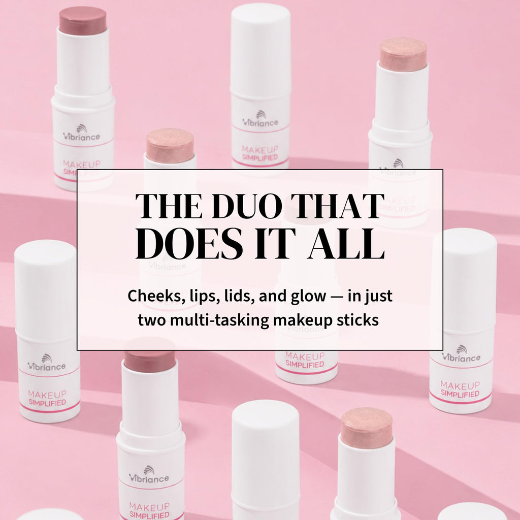 Vibriance Makeup Simplified Bundle, Cream Blush and Highlighter Stick