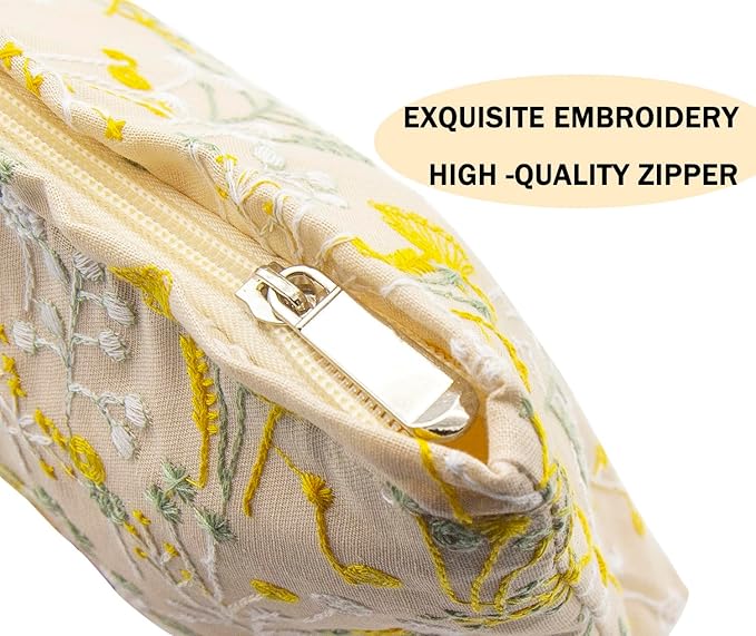 getgto 2 Pcs Makeup Bags, Large Cosmetic Bag Travel Toiletry Bag