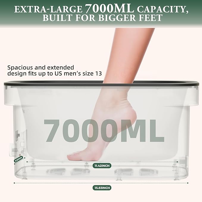 BUMPLYBEE 7000ml Paraffin Wax Machine for Hand and Feet-Black Hand Wax Paraffin Machine for Hands with 10pcs Aloe Vera Paraffin Bath Refills，Foot Care Kit,Moisturizing and Exfoliating