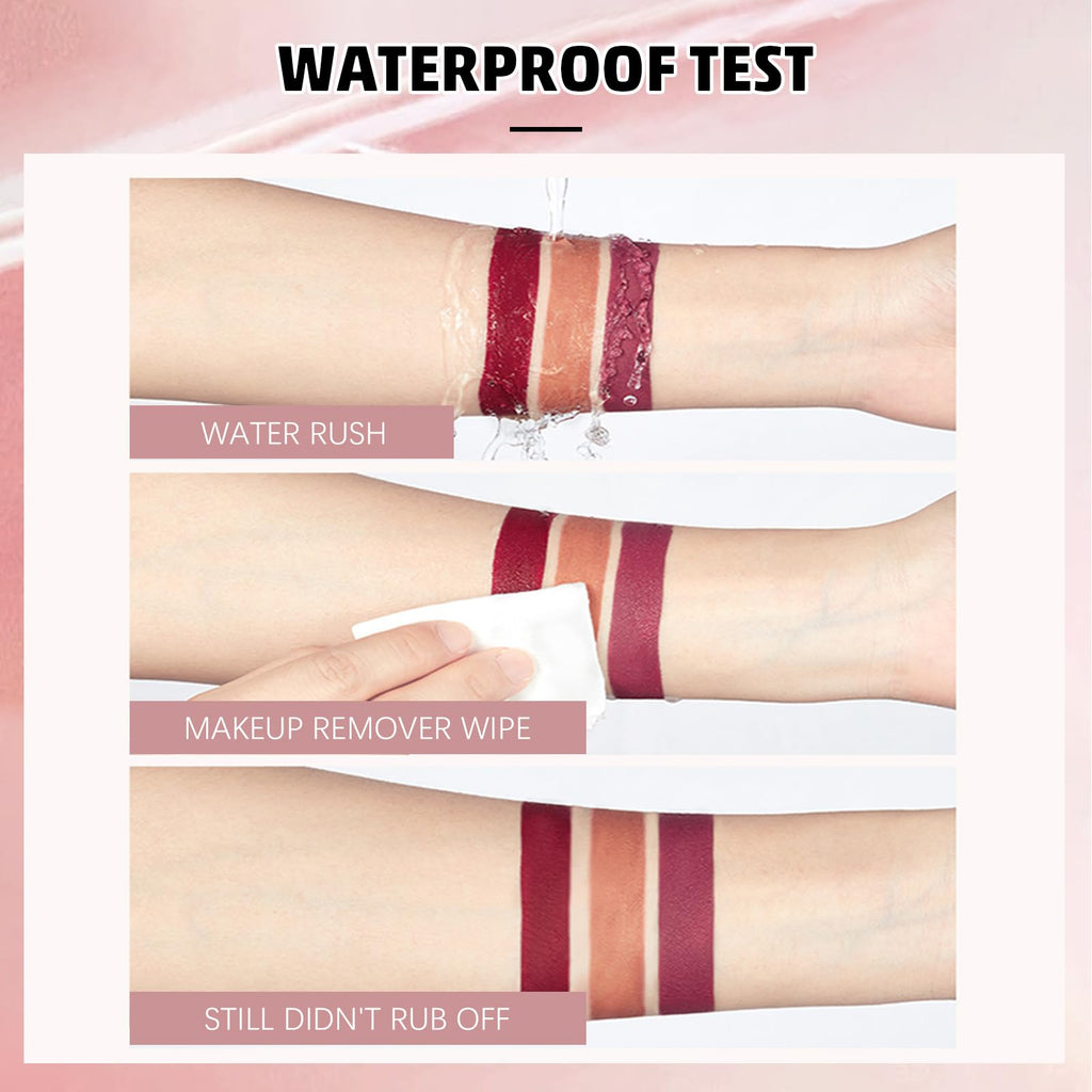 Eshioh Matte Lip Gloss, Lip Gloss Silky Smooth Finish, Lipgloss Makeup Colorful and Creamy Texture, Lipstick for Every Occasion, Lip Oil Moisturizing and Hydrated #03