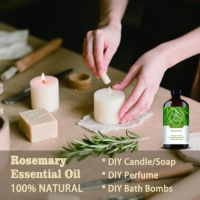 MLYNKL Rosemary Essential Oil,Rosemary Oil for Massage Home,4 fl oz