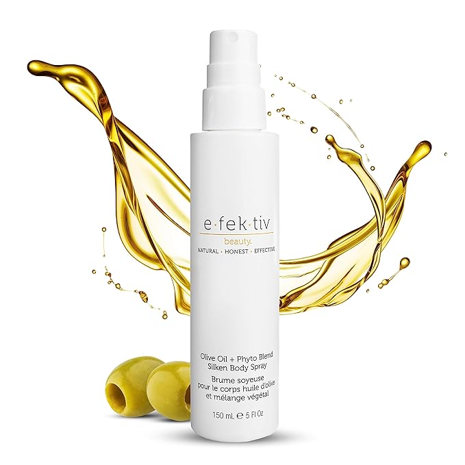 e.fek.tiv beauty Olive Oil Plus Phyto Blend Silken Body Spray - Everyday Skin Oil - Body Oil After Shower - Deep Moisturizing - Sulfate-free - Vegan - Unisex - 5 oz