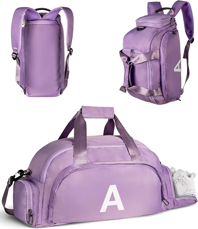 Vogewood Gifts for 12 Year Old Girl, Duffle Bag for Kids, Initial Gym Bag