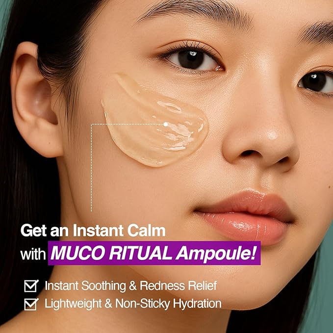 Essenherb Muco Ritual Ampoule – 95% Pure Aloe Vera Gel | Cooling, Soothing & Deep Hydration Serum for Sensitive Skin | Calm Visible Redness | Korean Skincare (4.06 fl oz / 120ml)