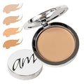 Advanced Mineral Makeup 4-in-1 Pressed Foundation Powder with Natural SPF, Concealer & Finishing for Medium to Full Coverage Foundation, Mineral-Based (Eva, 0.35 oz)