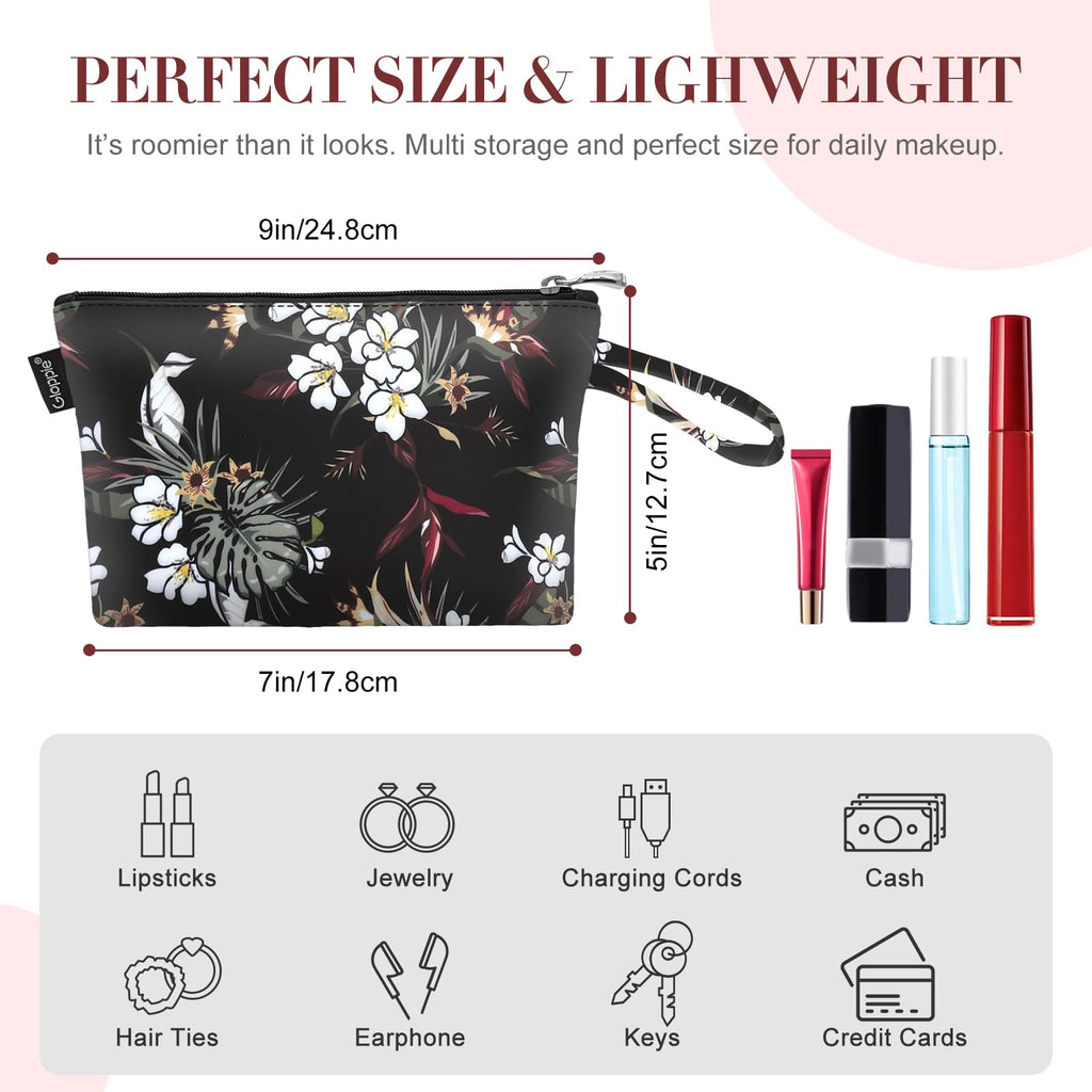 Gloppie Small Makeup Bag for Purse Portable Cosmetic Pouch for Women