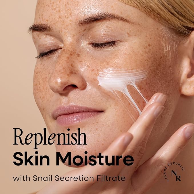 Nature Republic Snail Mucin Cream | Hydrating Korean Moisturizer for Repair & Glow, K-Beauty Skincare, Anti-Aging Facial Cream, 52mL / 1.75 Fl.Oz