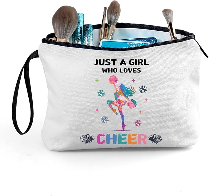 ARIOSEY Cheerleader Cheerleading Gifts, Cheer Makeup Bag Pouch