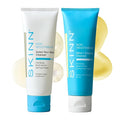 SKINN Day and Night Face Wash Set - Green Tea Mint + Olive Enzyme Cleanser