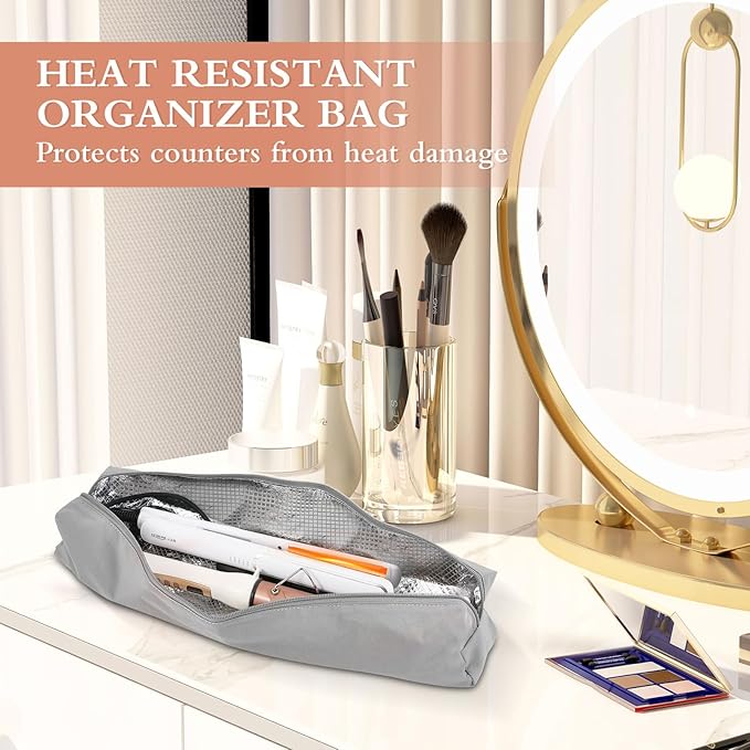 Suafrnut Professional Heat Resistant Hot Hair Tools Organizer Bag