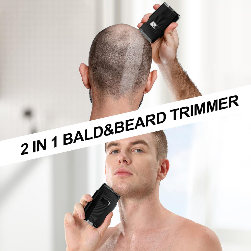 Dumite Foil Bald Shavers for Men, Powerful Motor Electric Razor, Head Shavers, Men's Foil Beard Trimmer, Cordless Rechargeable LED Displays