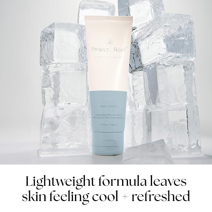 Project Reef After Sun Cooling Lotion Natural Aftersun Care, 3.4 Fl oz