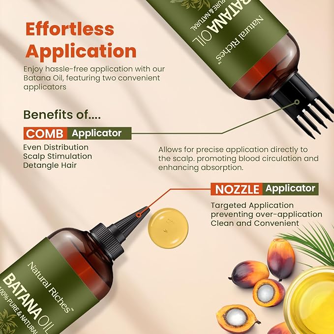 Batana Oil for Hair Growth 8 Fl Oz - Cold Pressed