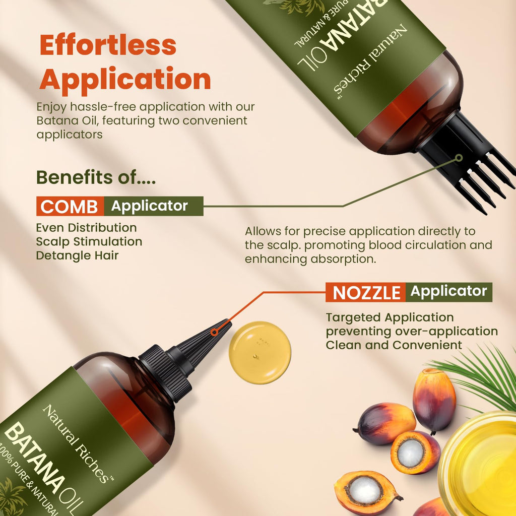 Batana Oil for Hair Growth 8 Fl Oz - Cold Pressed