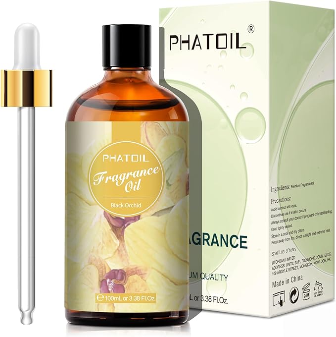 PHATOIL Black Orchid Fragrance Oil for Diffuser Aromatherapy 3.38FL.OZ