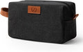 Travel Essentials Canvas Toiletry Makeup Bag Dopp Kit Dark Grey(Initial Z)