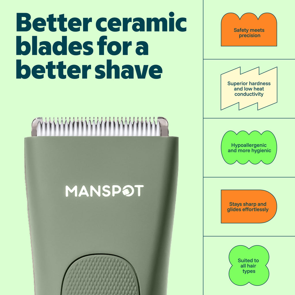 MANSPOT Manscape Groin & Body Hair Trimmer for Men & Women