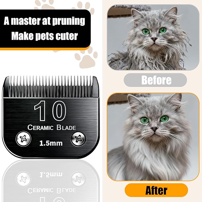 Dog Grooming Clipper Blades Replacement Compatible with Andis Dog Clippers