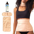 Sky Organics - Organic Castor Oil Pack Wrap Set - 16oz Castor Oil Organic, Adjustable Neck & Body Wraps, Body Wipes - for Liver Detox, Constipation Relief, Skin Care, Muscle Pain - Self Care - Beauty
