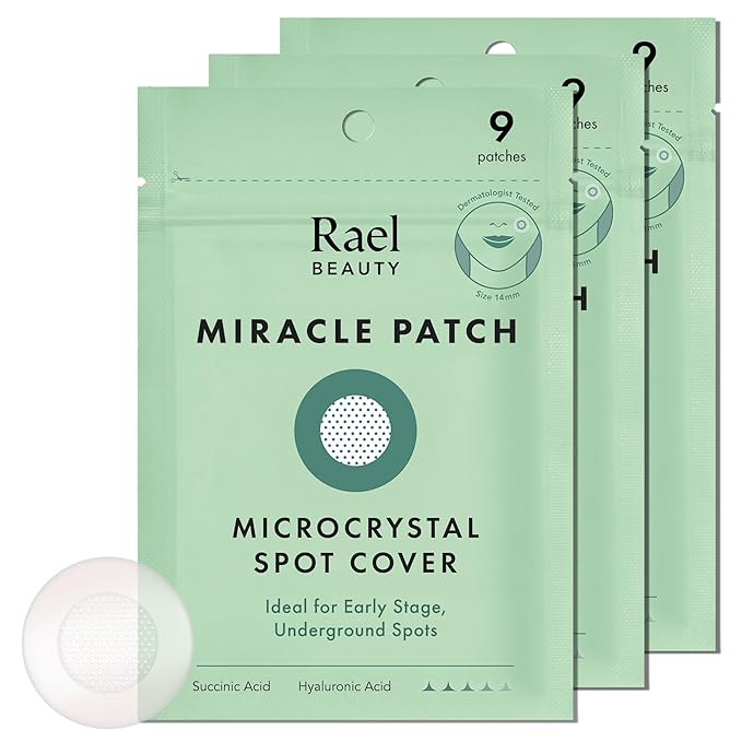 Rael Miracle Microcrystal Spot Cover Hydrocolloid Pimple Patches (27 Ct)