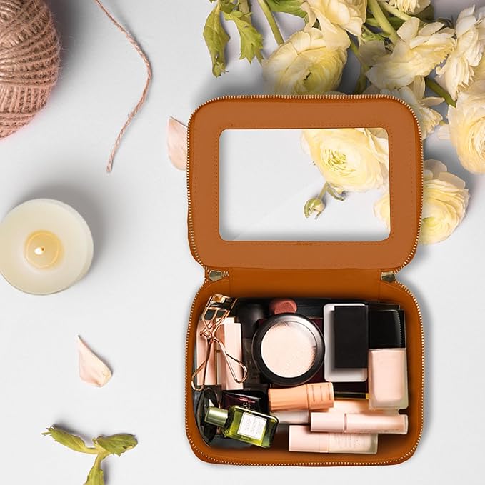 Prite Clear Makeup Bag Travel Cosmetic Organizer Toiletry Case for Women