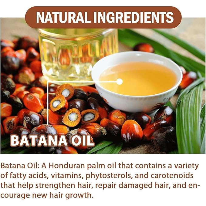 100% Raw Batana Oil for Hair Growth,Natural Raw ＆ Pure Unrefined Batana Oi
