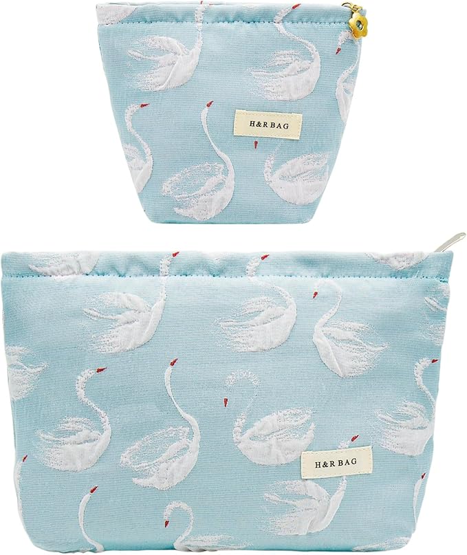 getgto 2 Pcs Makeup Bags, Large Cosmetic Bag Travel Toiletry Bag
