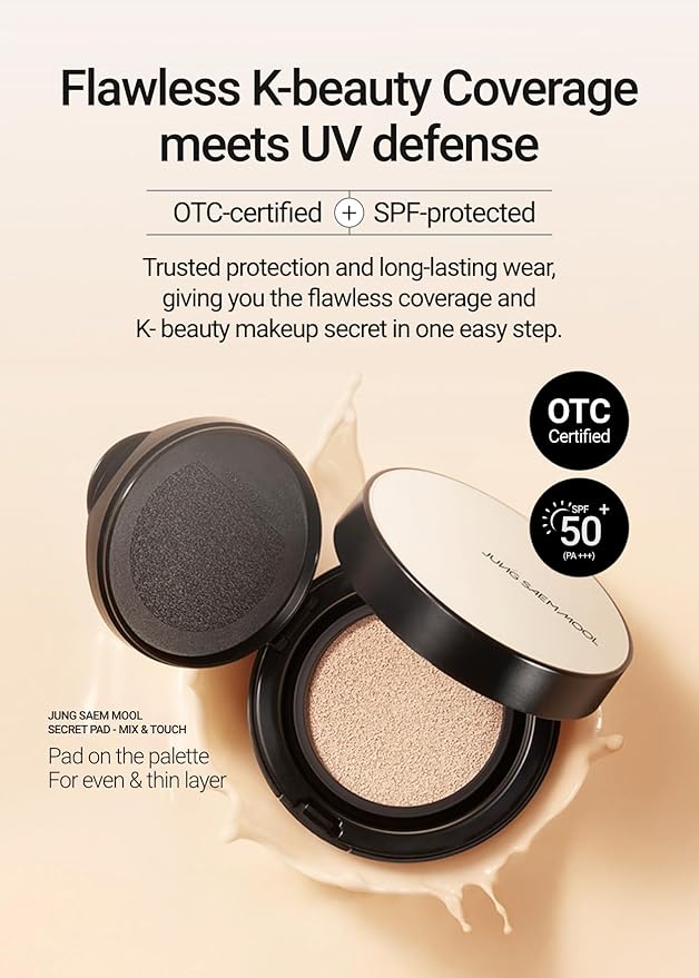Skin Nuder Cushion | Korean Makeup, Refill Included, SPF 50 (23 Medium Deep)