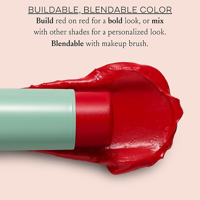 Boomstick Parisian Red - 3-in-1 Cream Blush Stick for Eyes, Lips & Cheek