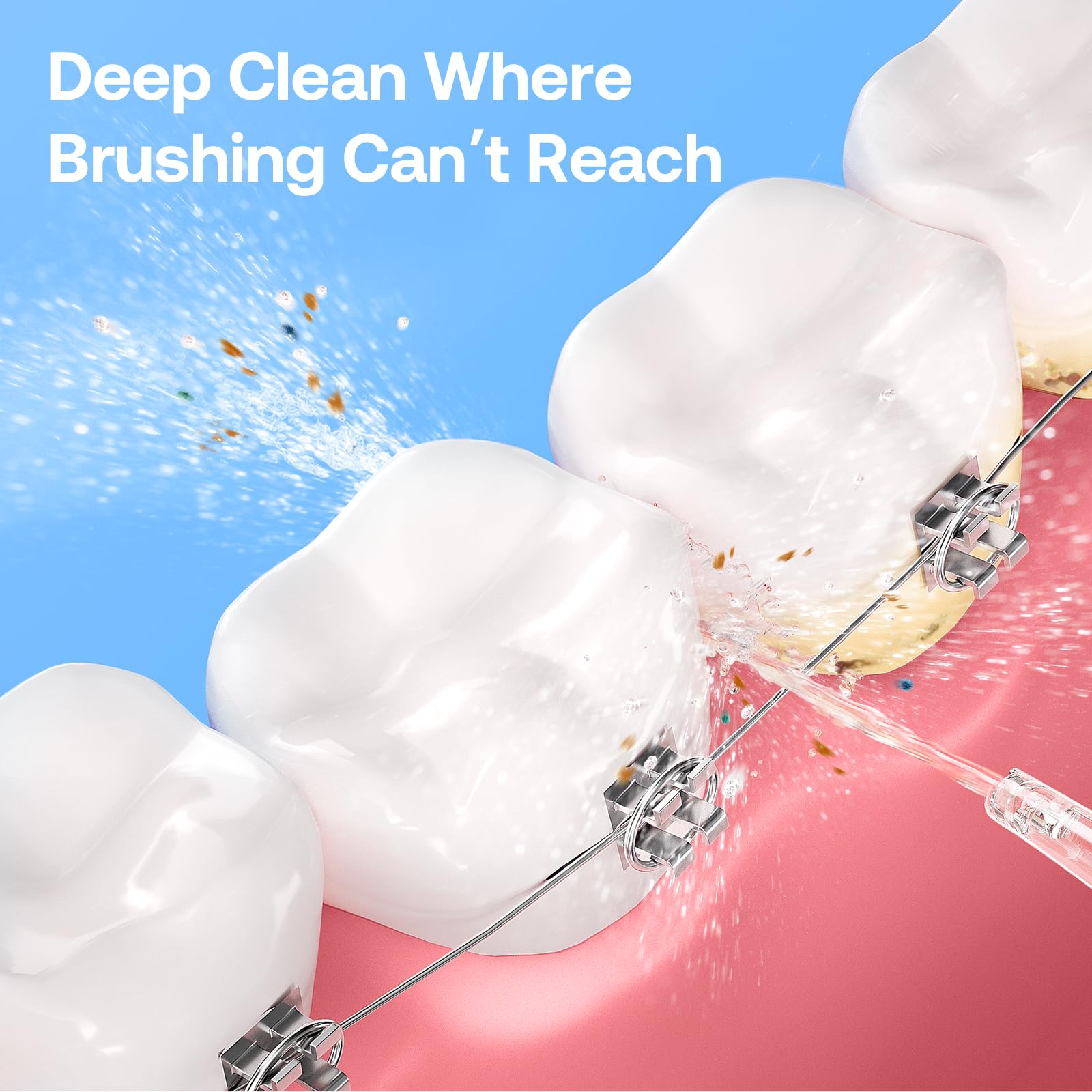 Bitvae Water Dental Flosser for Teeth, Cordless Water Teeth Cleaner Picks
