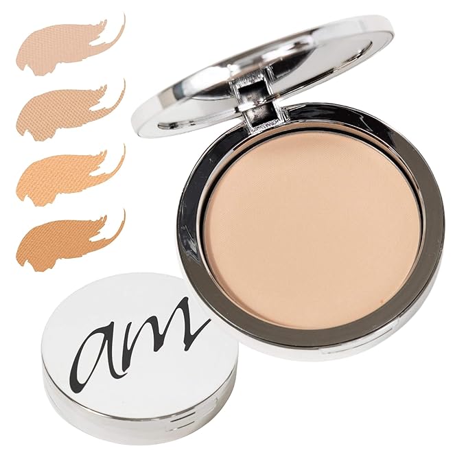 Advanced Mineral Makeup 4-in-1 Pressed Foundation Powder with Natural SPF, Concealer & Finishing for Medium to Full Coverage Foundation, Mineral-Based (Taylor,.35 oz)