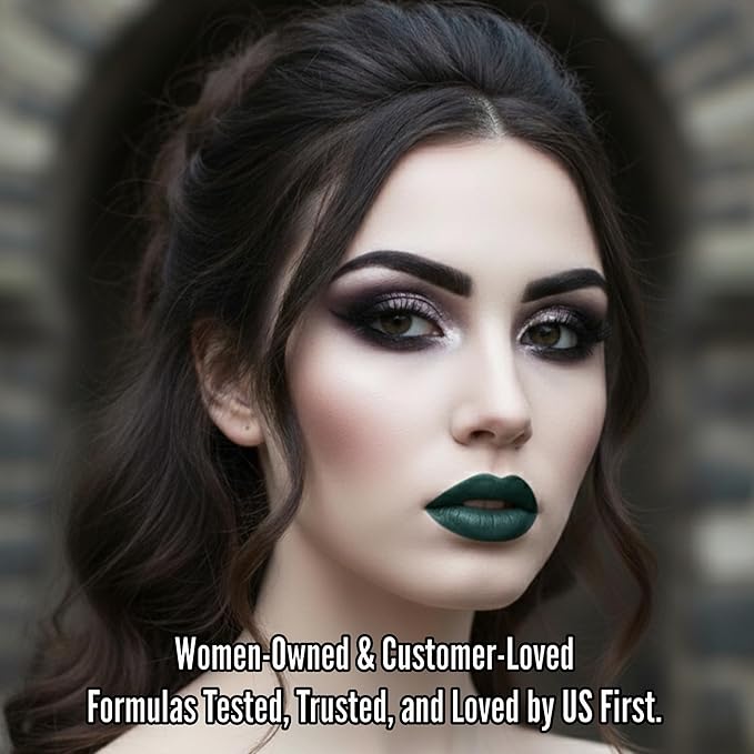 Mynena Hydrating Deep Forest Green Matte Liquid Lipstick - Jocelyn