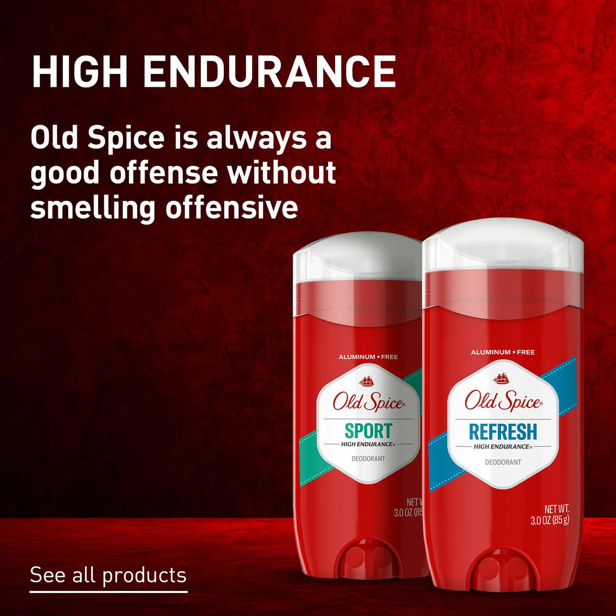 Old Spice Deodorant for Men, Aluminum Free, Sport Scent, 3.0 oz, Pack of 3