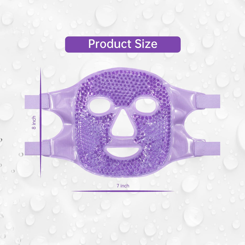 ZNÖCUETÖD Face Ice Mask Facial Ice Packs Gel Hot Cold Compress for Post Oral, Dental, Nose,Facelift Plastic Cosmetic & Laser Surgery Recovery Puffiness Swelling Dark Circles & Headaches Gift for Women