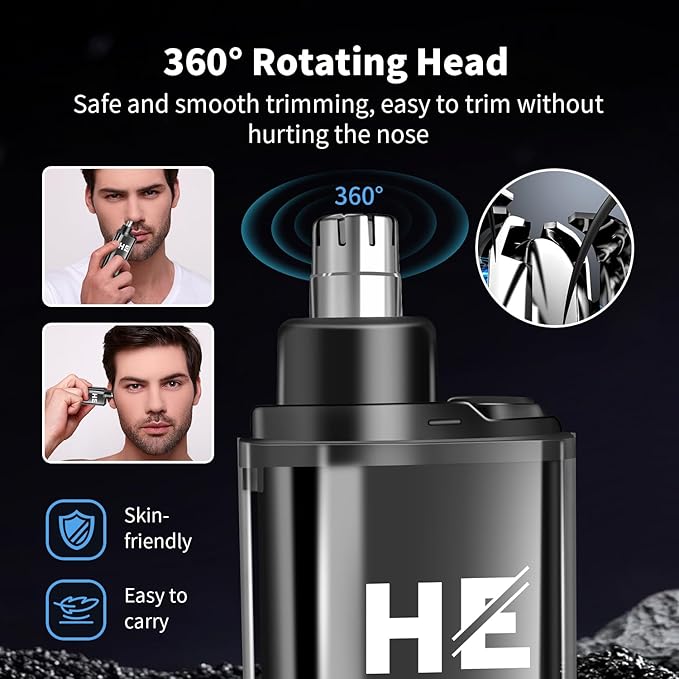 Hair Clippers for Men Professional, Cordless Complete Barber Kit with Electric Hair Clipper T-Blade Beard Trimmer Foil Shaver Nose Trimmer, Men's Hair Cutting Grooming Kit, 8 Guide Combs, Barber/Home
