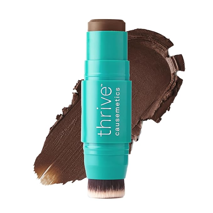 Thrive Causemetics Cream Bronzer Triple Threat Color Stick Deep Tan Neutral