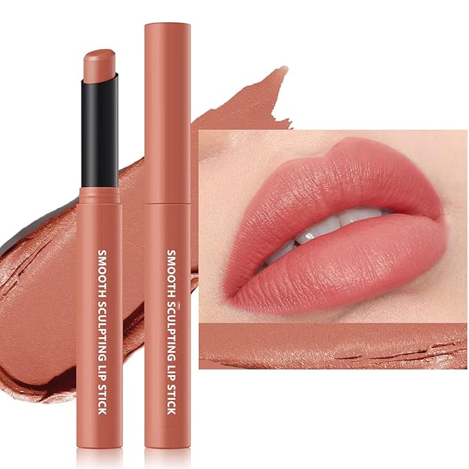 Maxzitank Velvet Matte Lipstick, Long Lasting Waterproof Non Transfer, Moisturizing Non-Drying Fog Lipstick for All Skin Tones Daily Makeup 05