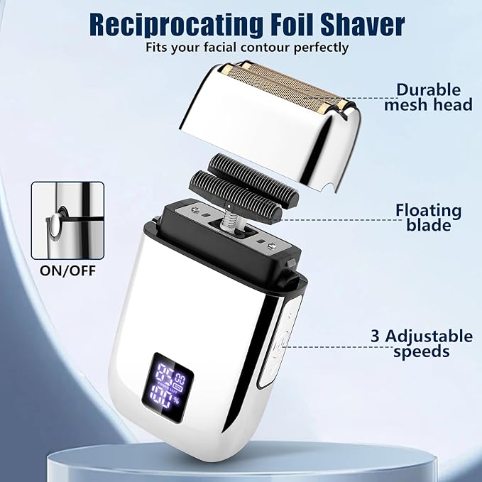 SUNNOW Hair Clippers and Trimmer Set, Electric Razor with Adjustable Speed