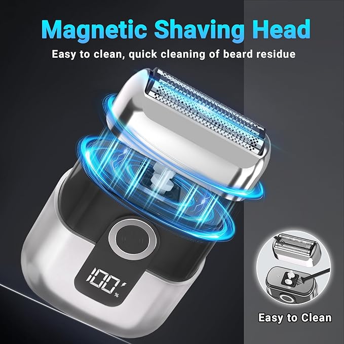 LYRSLF Foil Shavers for Men, Mini Electric Razor for Face