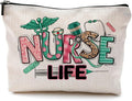 QGFM Nurse Makeup Bags,Nurse Gifts for Women,Nurse Cosmetic Bags With Zipper,Nurse Gifts for Nursing Student,Student Nurse Gifts(F style)