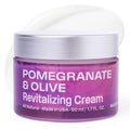 Pomegranate & Olive Revitalizing Face Cream for Wrinkles, Dark Spots & Hyperpigmentation | Lightweight Enzyme Moisturizer for Dry & Sensitive Skin | Vegan | 1.7oz | Mudita Earth