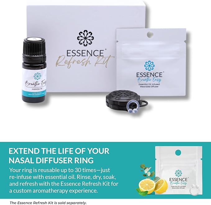 Essence Wearable Aromatherapy Nasal Diffuser – Breathe Easy Essential Oil