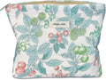 STARDW Aesthetic Floral Makeup Bag Cute Small Cosmetic Bags for Women Girls, Travel Toiletry Bag Large Capacity Zipper Makeup Pouch, Purse Organizer Pouches