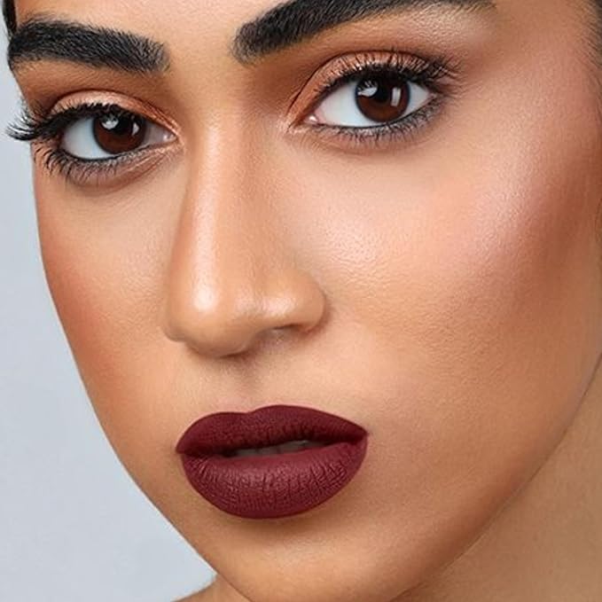 The Lip Bar - Nonstop Liquid Matte Lipstick Mini 2-Pack, Muse (Deep Berry) + Rebel (Deep Burgundy) - High Pigment - One Swipe - Long Lasting - Jojoba Oil & Vitamin E - Vegan -.24 fl oz