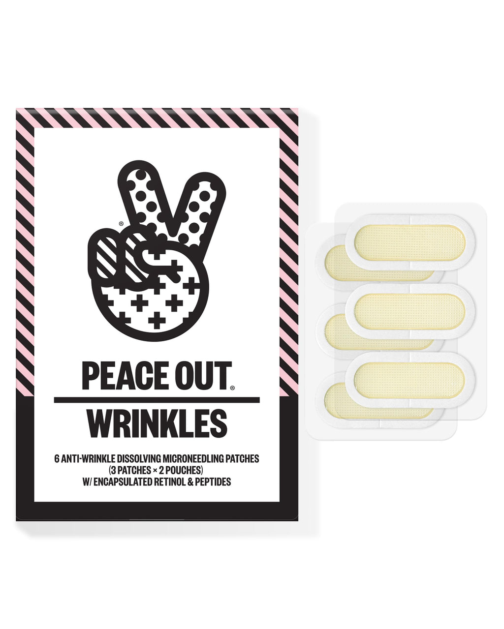 PEACE OUT Microneedling Wrinkle Peptide Patches with Retinol (6 count)
